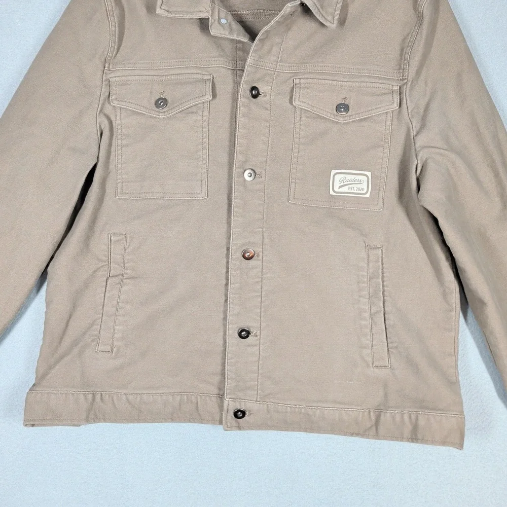 Darius Rucker Jacket Mens‎ XL Tan Las Vegas Raiders DR_35JK238 NFL Trucker Coat
